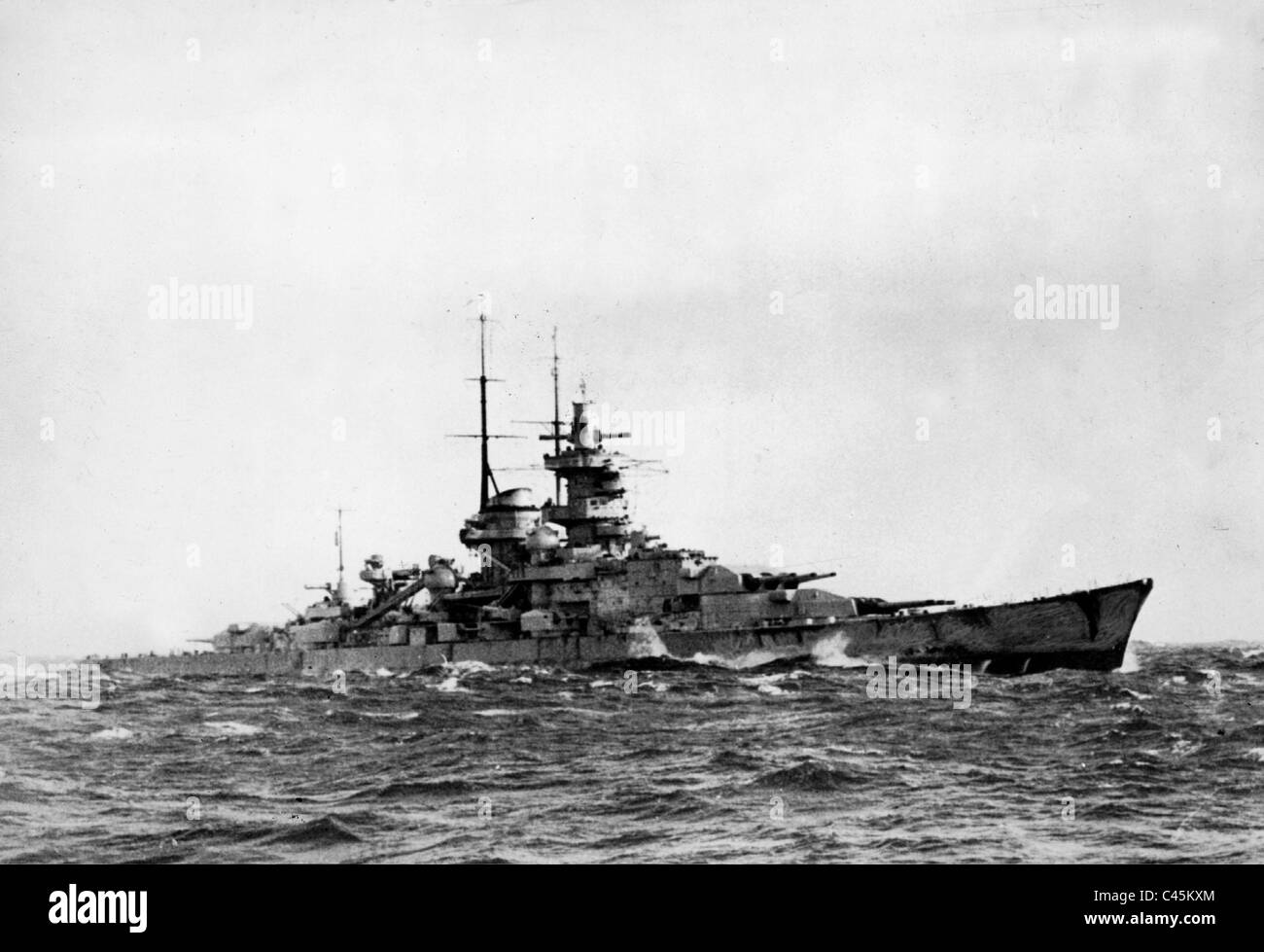 Schlachtschiff "Gneisenau" Stockfoto