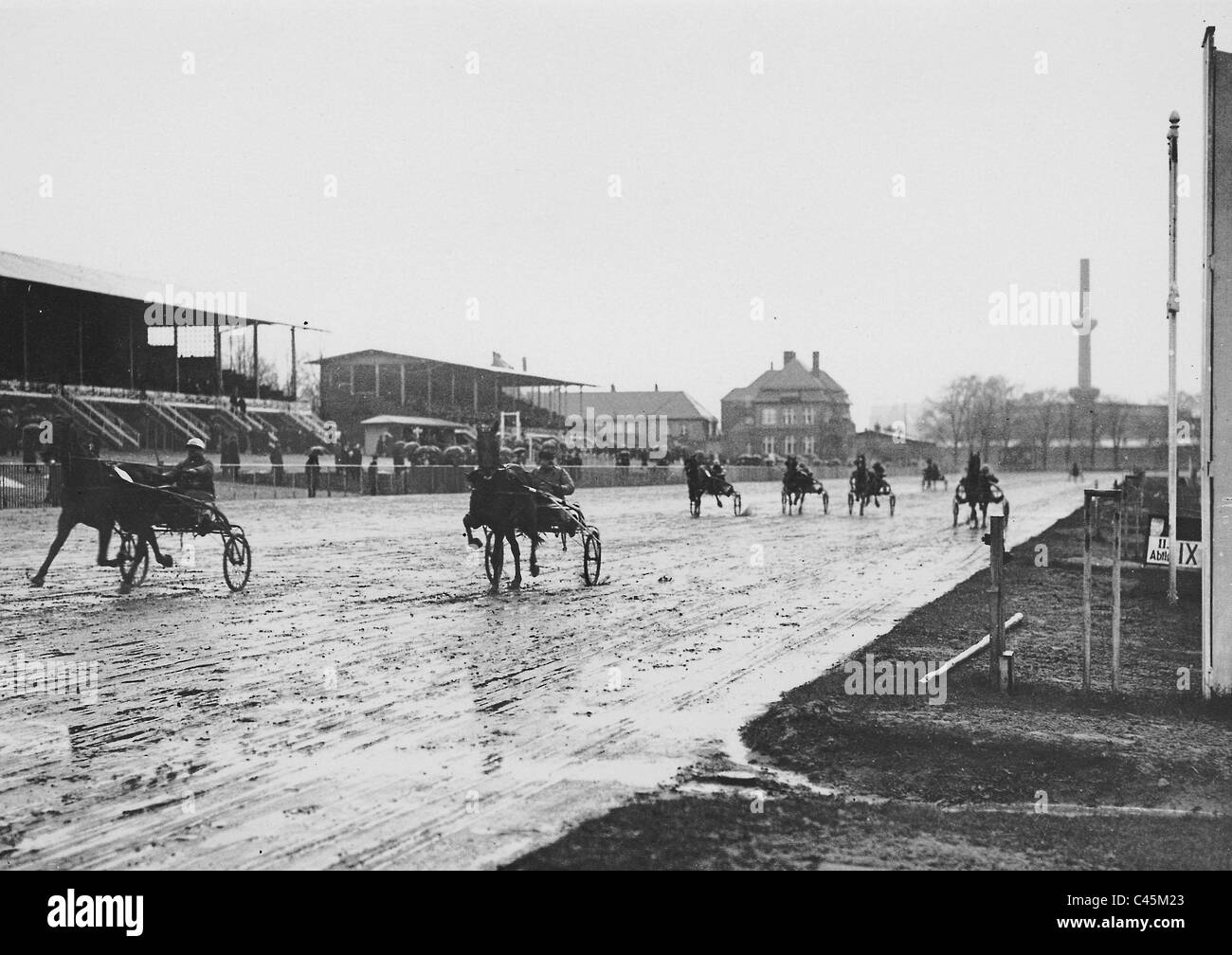 Trabrennen in Ruhleben, 1932. Stockfoto