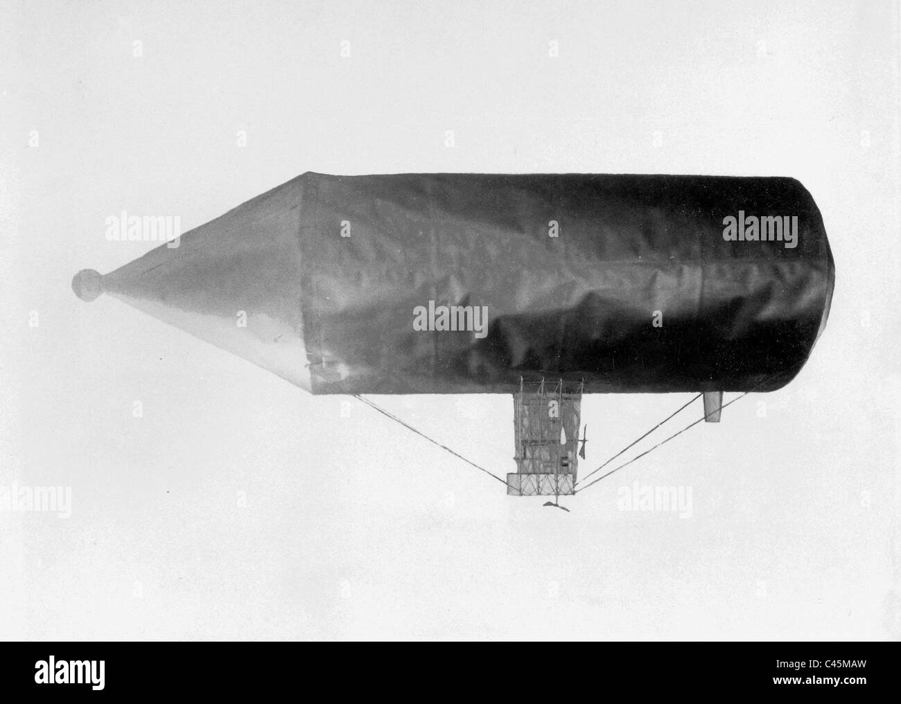 Modell eines Luftschiffs von David Schwarz, 1895 Stockfoto