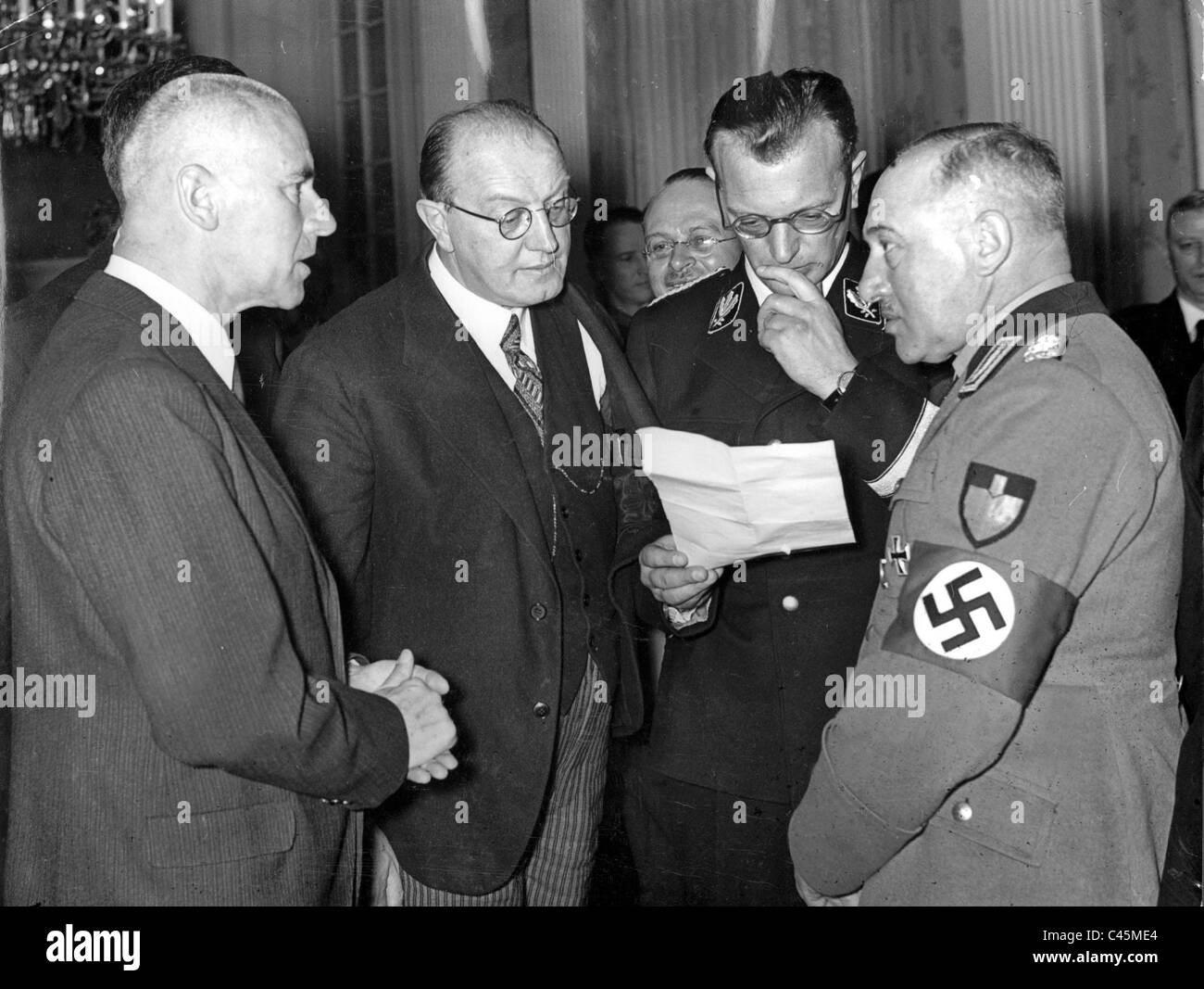 Rezeption der österreichischen Regierung, 1938 Stockfoto
