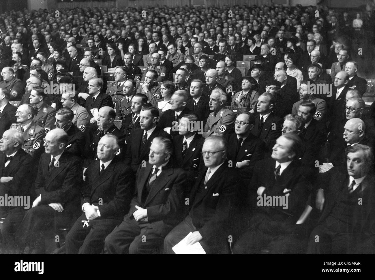 Gustaf Gruendgens auf der Jahrestagung der Reichskulturkammer Stockfoto
