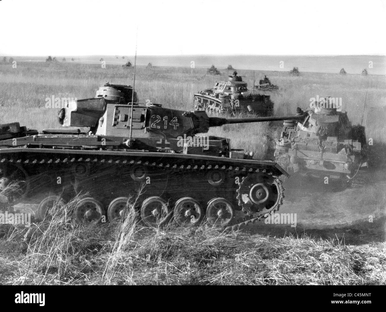 Deutsche Panzer III in Russland, 1942 Stockfoto