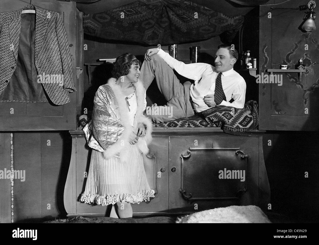 Theo Lingen während einer Probe im Schiller Theater in Berlin, 1930 Stockfoto