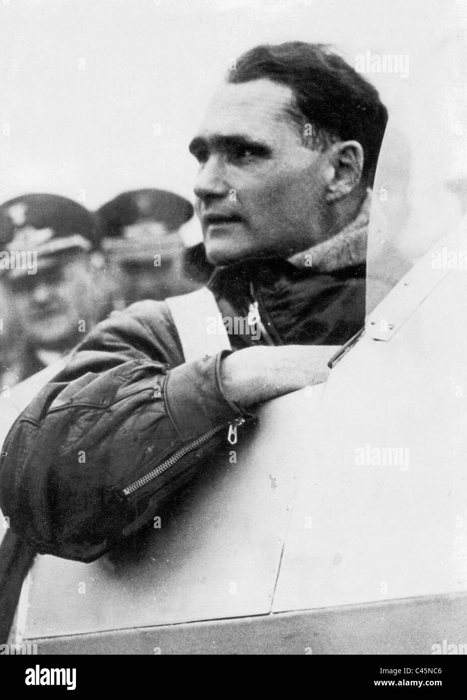 Rudolf Hess in einem SportFlugzeug, 1934 Stockfotografie Alamy
