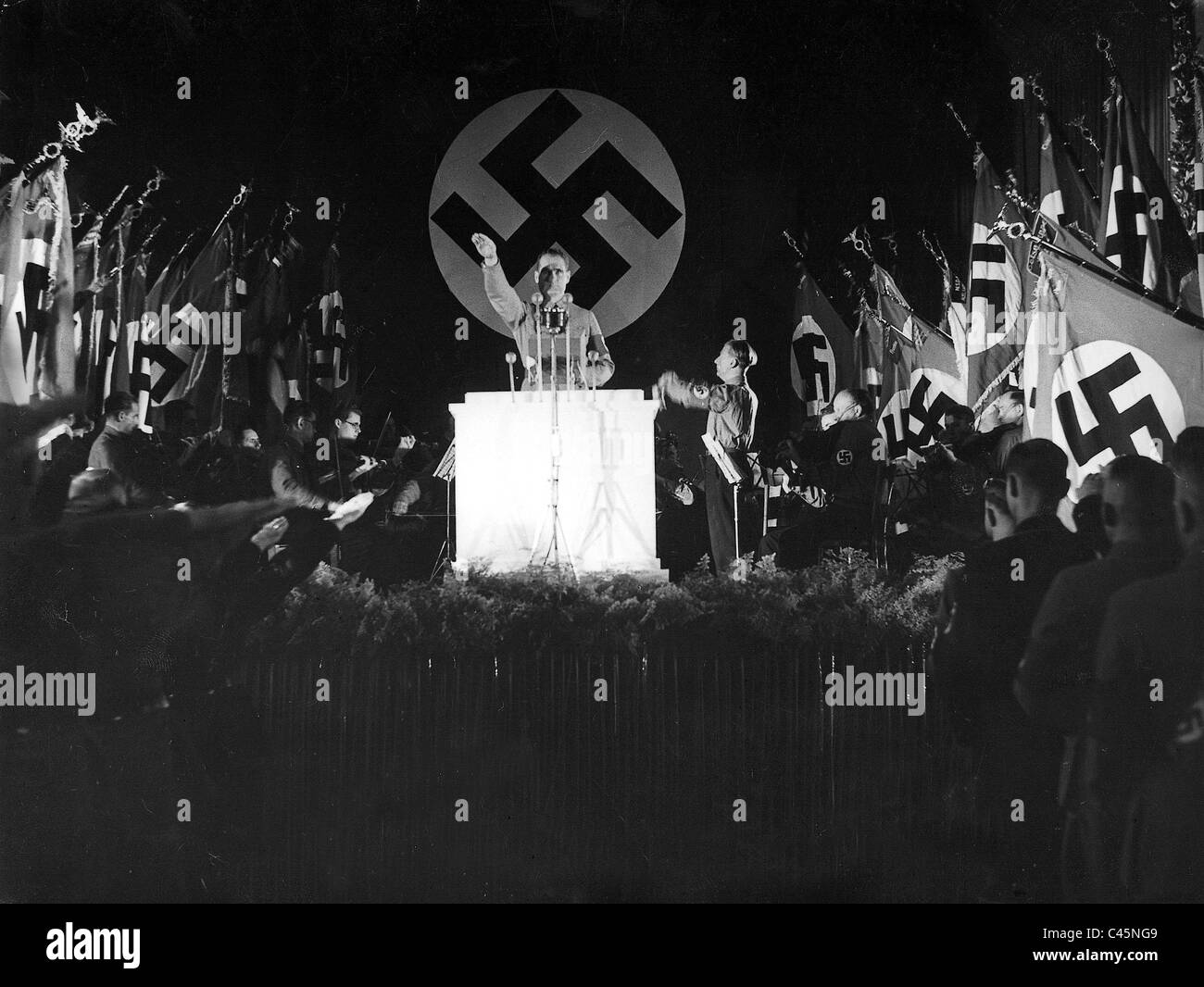 Rudolf Hess auf dem Reich Party Congress der NSDAP in Nürnberg, 1936 Stockfoto
