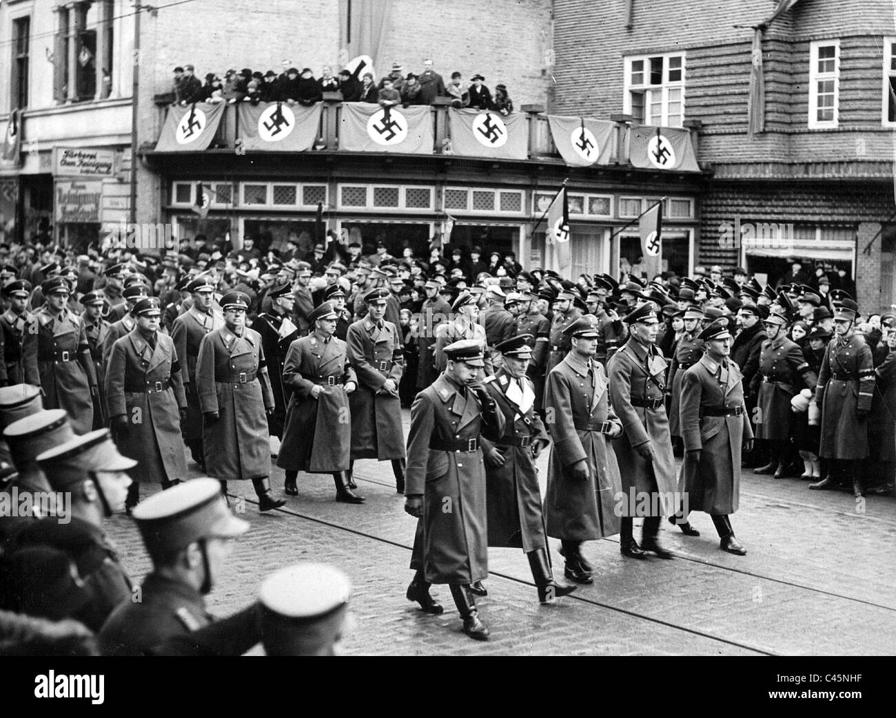 Trauerfeier für Wilhelm Gustloff, 1936 Stockfoto