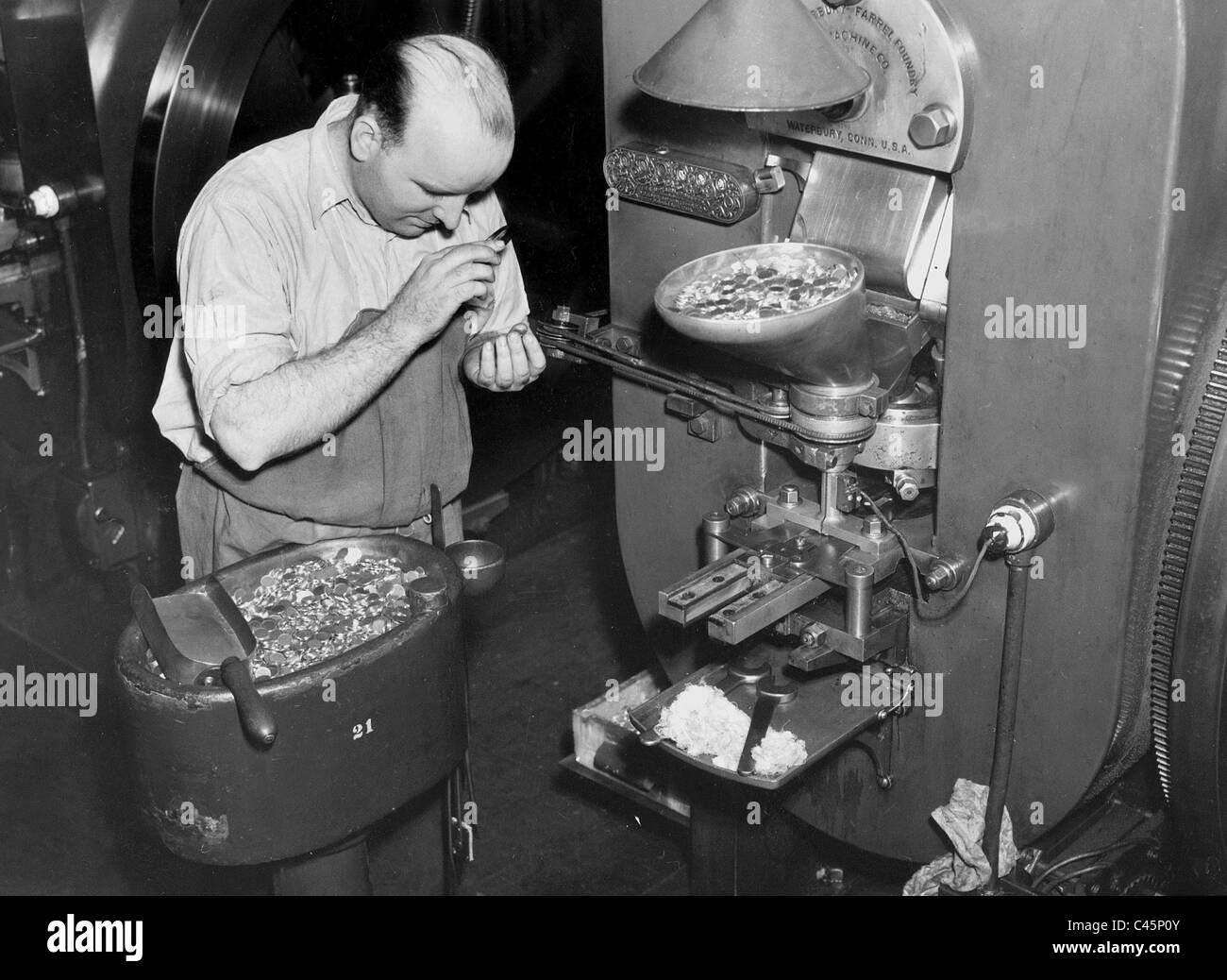 Münzen in den Vereinigten Staaten, 1937 Stockfoto