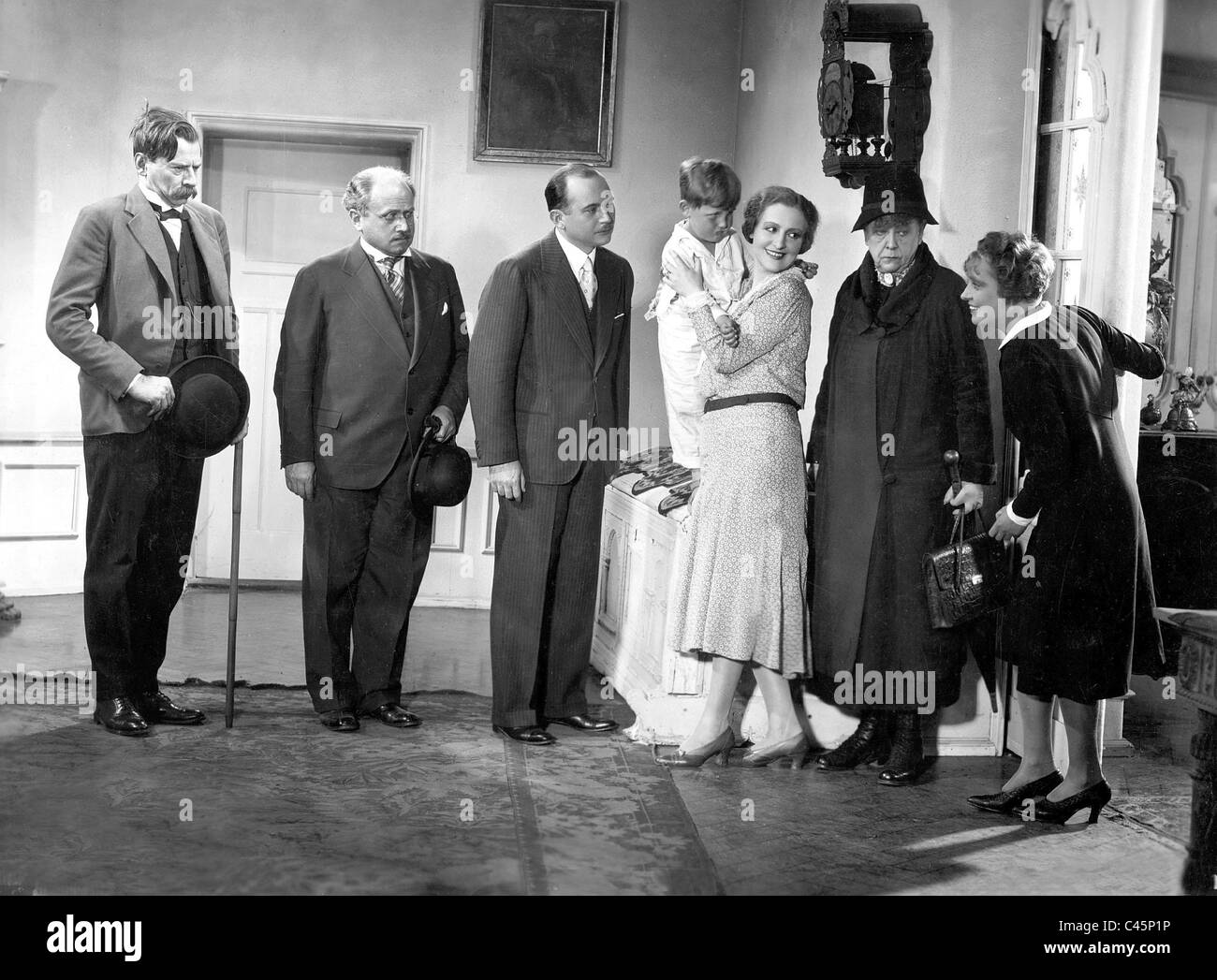 Oskar Sima, Henny Porten und Adele Sandrock in "Skandal über Eva", 1930 Stockfoto