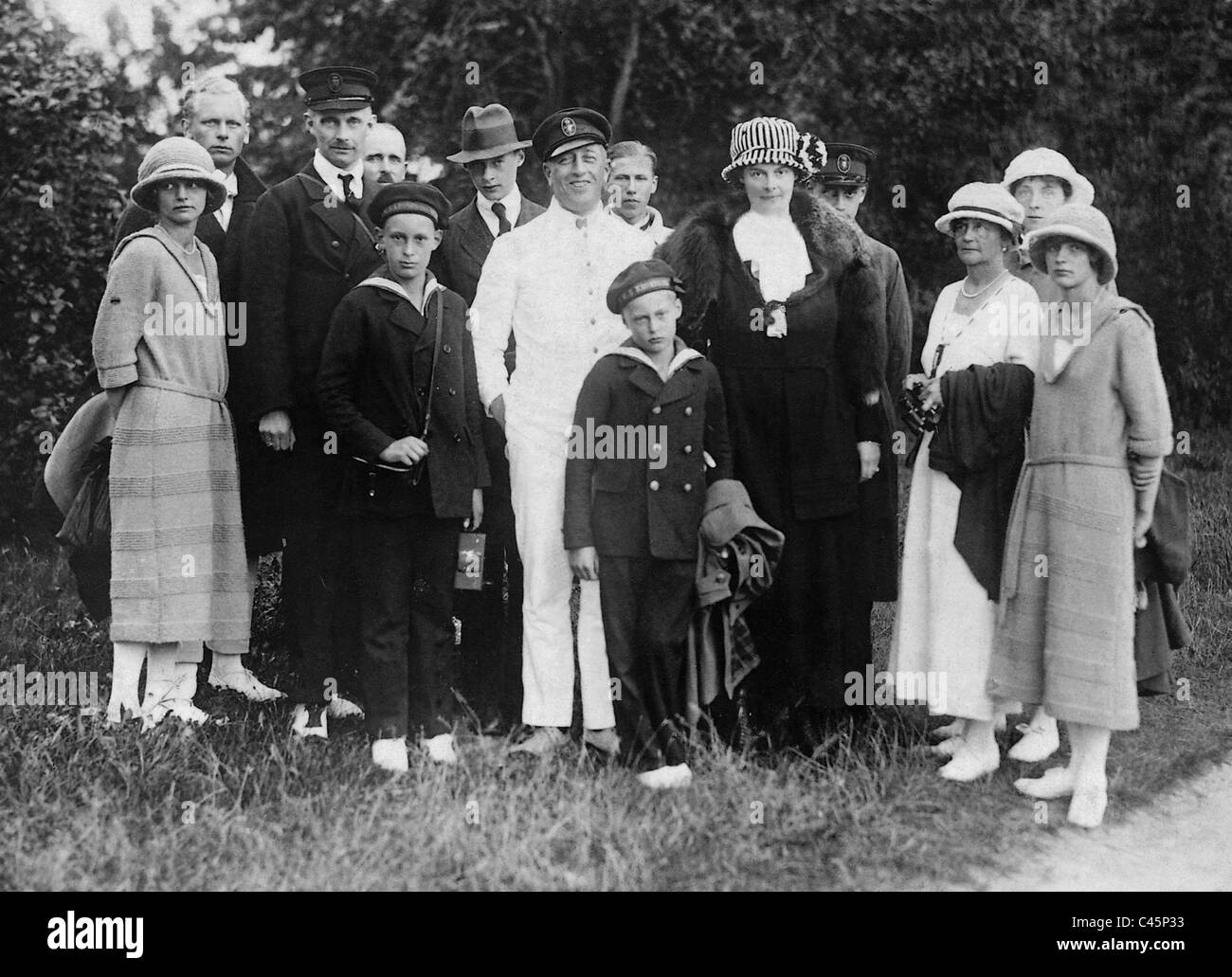 Cecile von Preußen besucht Graf Felix von Luckner, 1922 Stockfoto