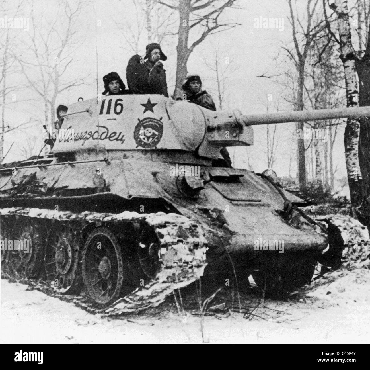 Sowjetischer Panzer t-34 Stockfoto