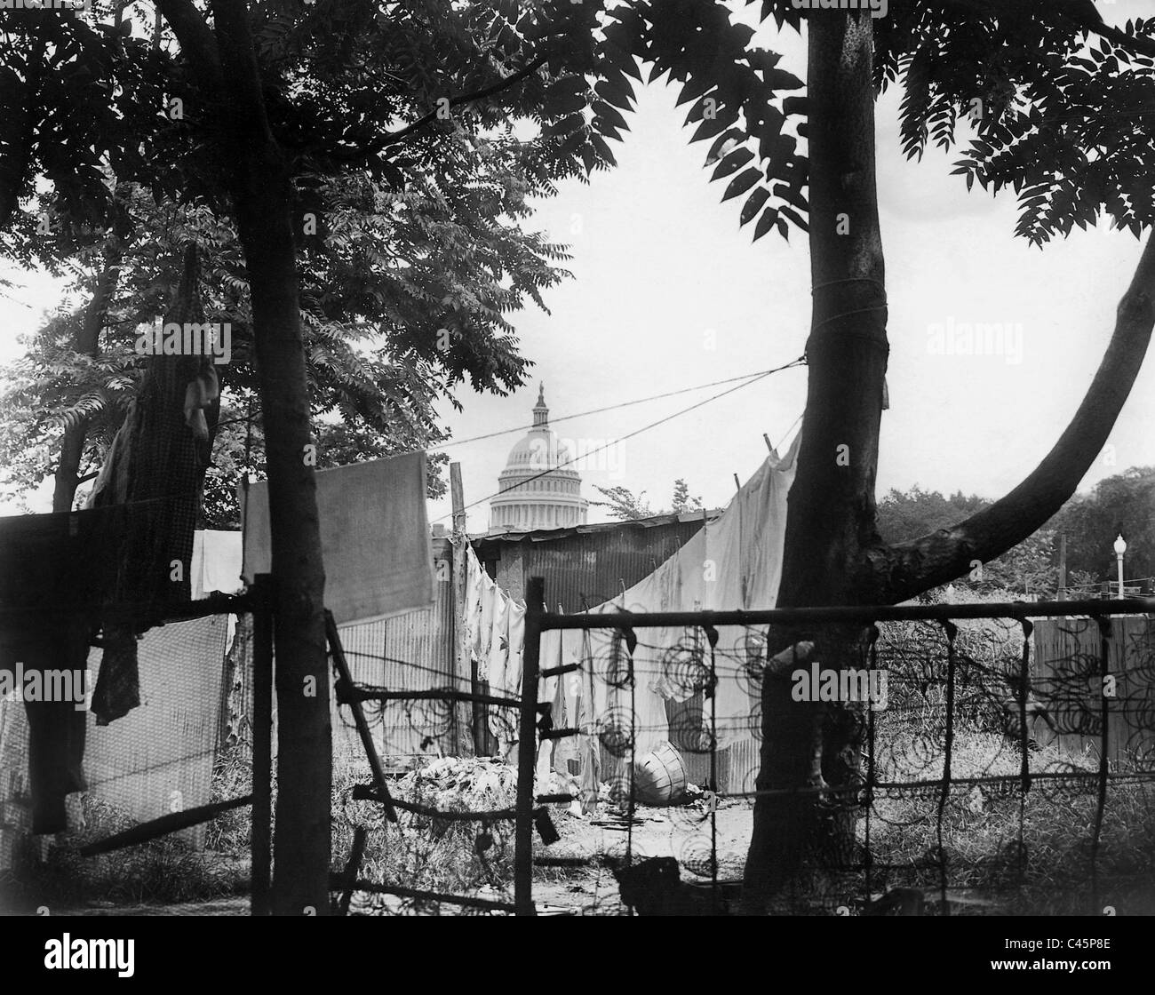 Slum während der großen Depression, 1937 Stockfoto