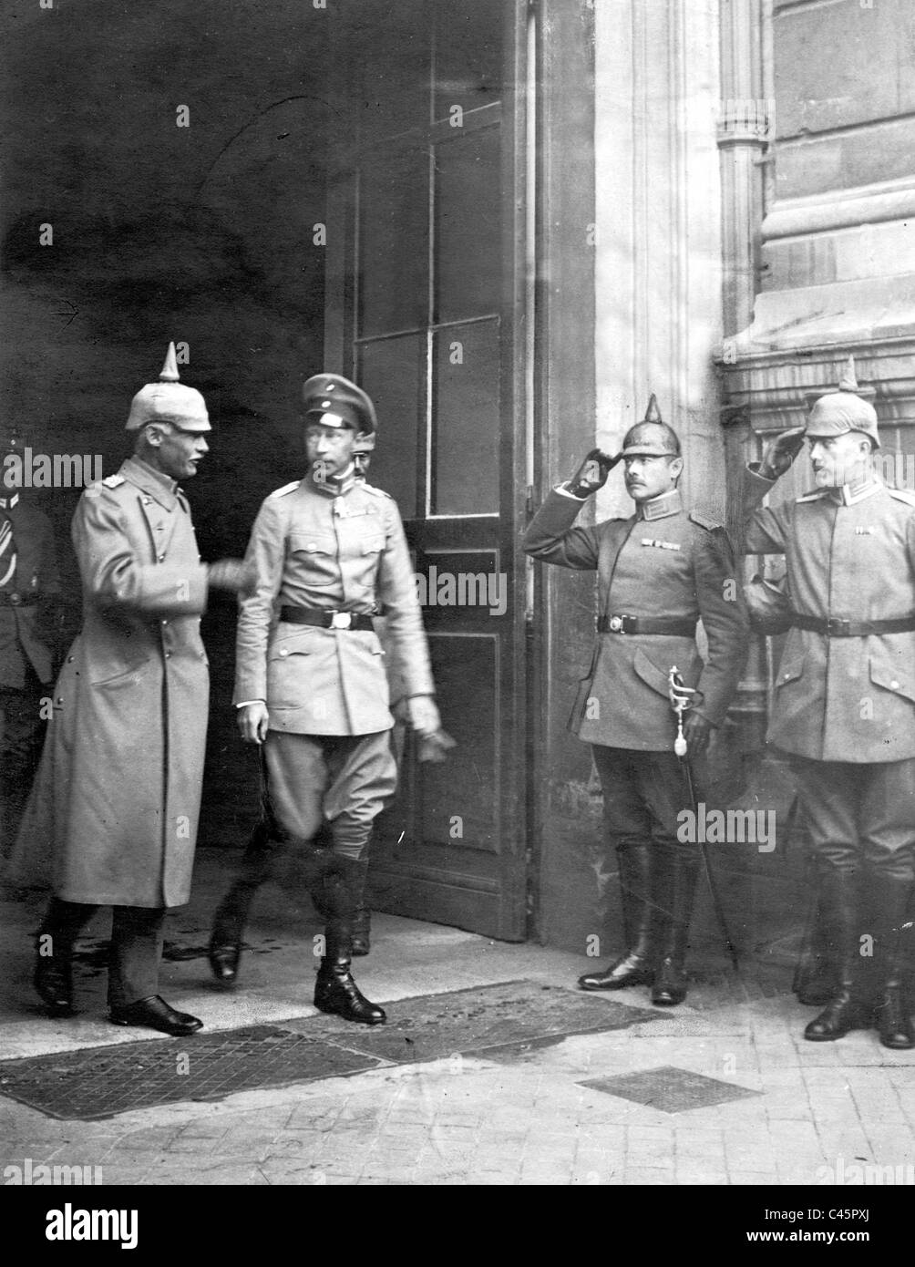 Wilhelm von Preußen und Rupprecht von Bayern, 1917 Stockfoto