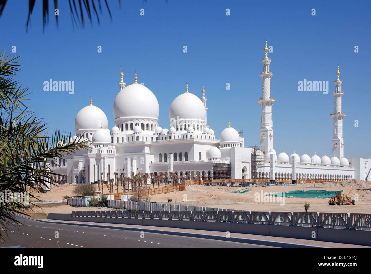 Scheich Zayed Moschee, Abu Dhabi, Vereinigte Arabische Emirate, Naher Osten Stockfoto