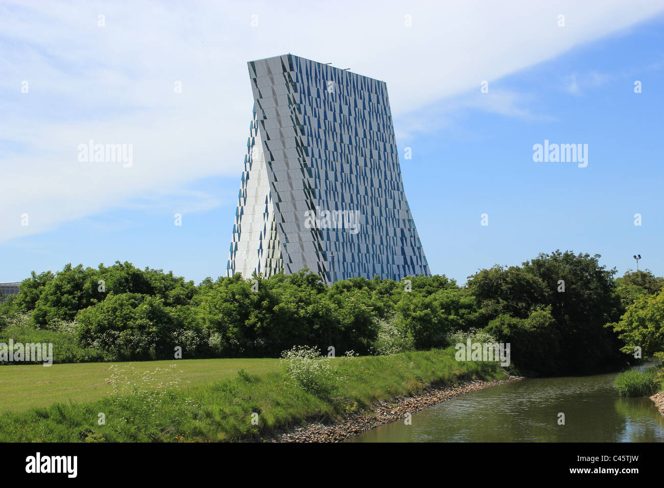 Hotel Bella Sky traveling in Ørestaden, Copenhagen. Das größte Hotel in Skandinavien mit 23 Stockwerken und 814 Zimmern. Stockfoto