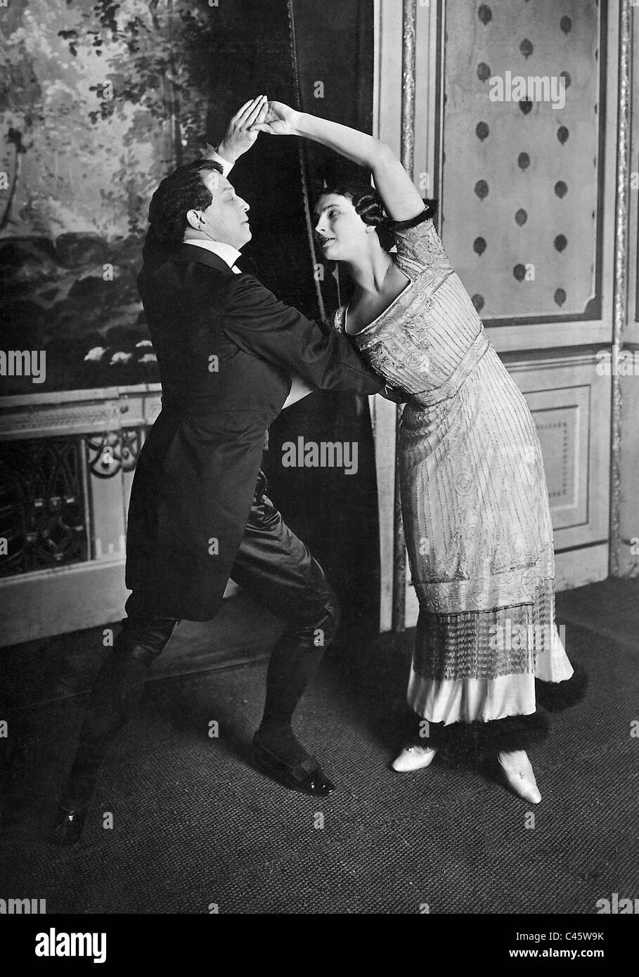 Leistung des Tango Argentino, 1911 Stockfoto