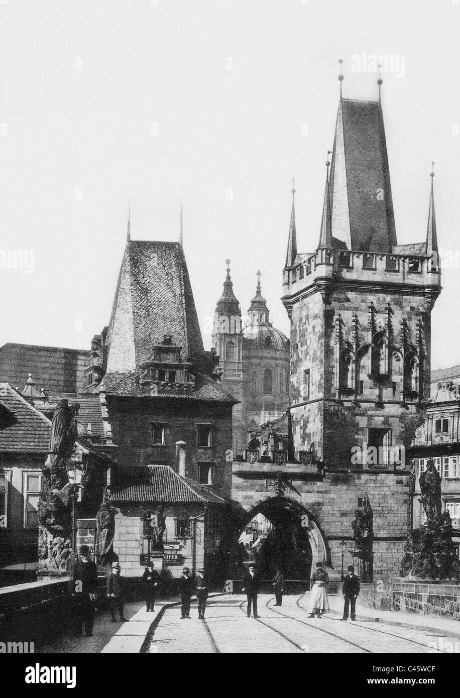 Karlsbrücke in Prag Stockfoto