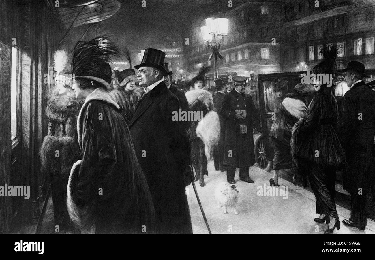 Rue De La Paix in Paris, 1914 Stockfoto