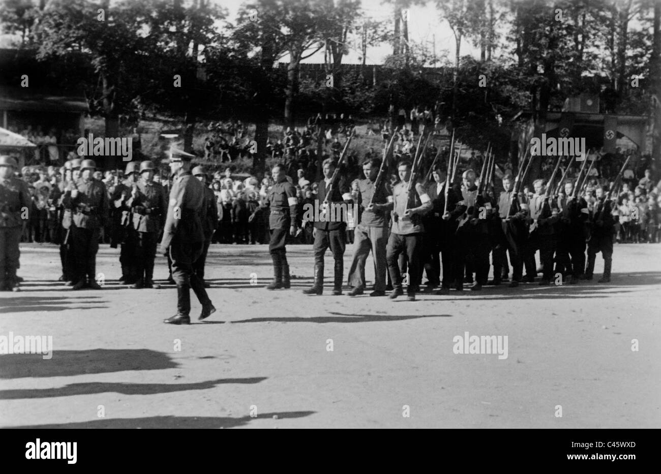 Russische Selbstschutz in Ostrow, 1942 Stockfoto