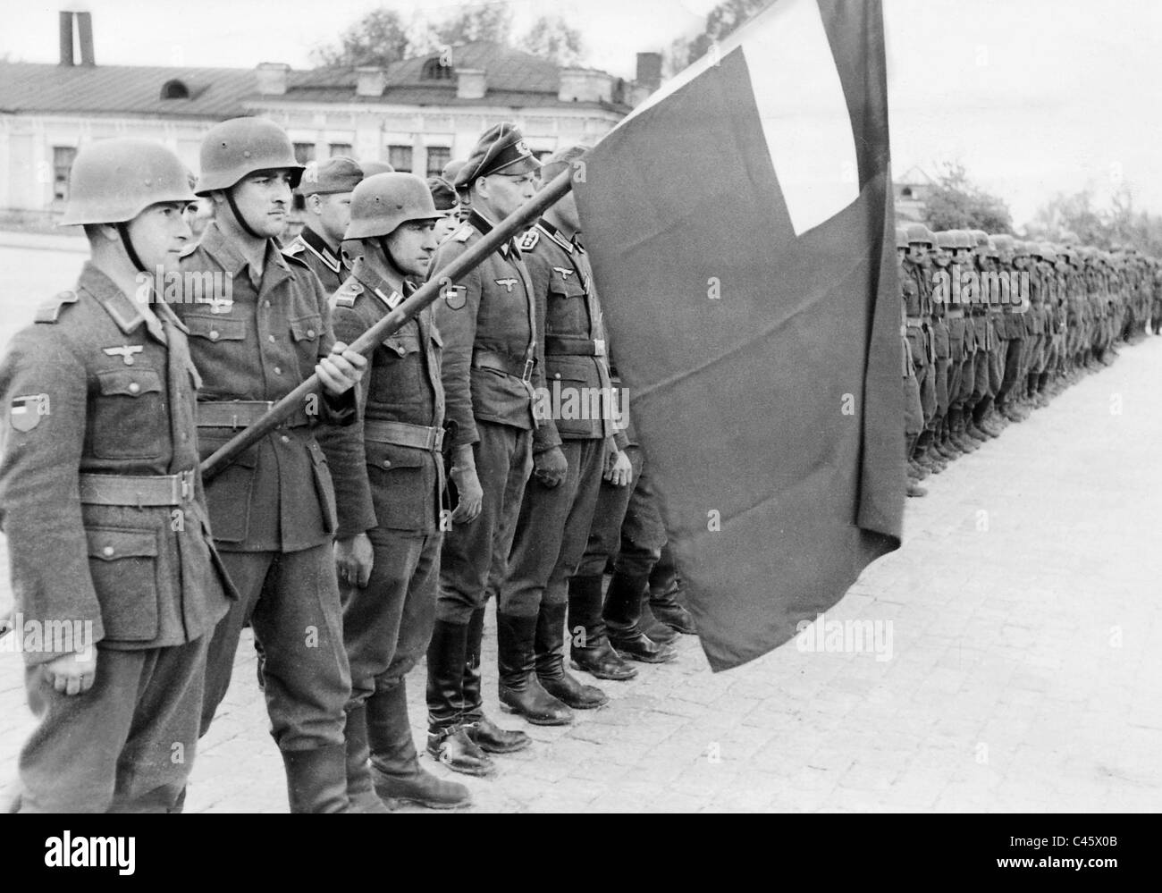 Staatlichen Soldaten an der Ostfront, 1943 Stockfoto