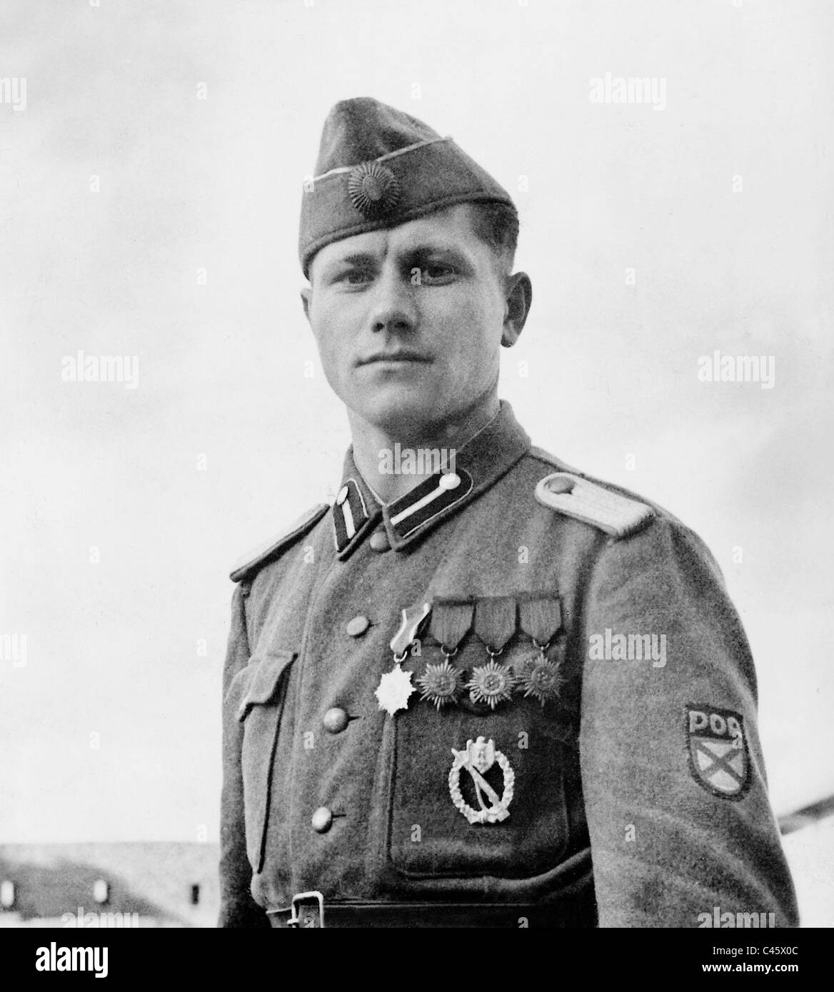 Officer der Wlassow-Armee an der Ostfront, 1944 Stockfoto