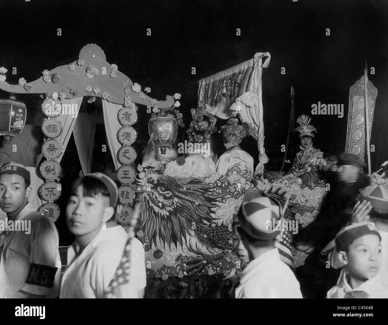 Umzug der Königin im Stadtteil Chinatown, 1927 Stockfoto