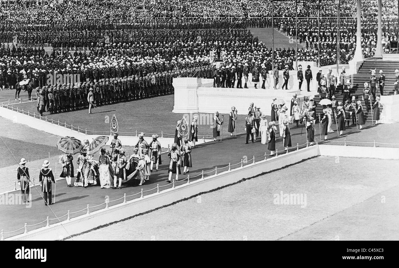 Krönung von George V in Delhi, 1911 Stockfoto