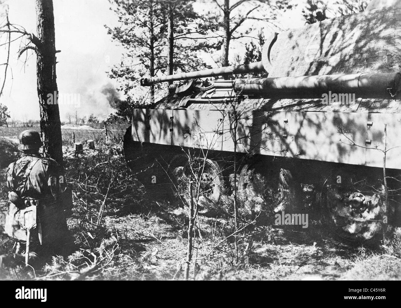 Deutschen Konvoi während des Kampfes in der Nähe von Orel, 1944 Stockfoto
