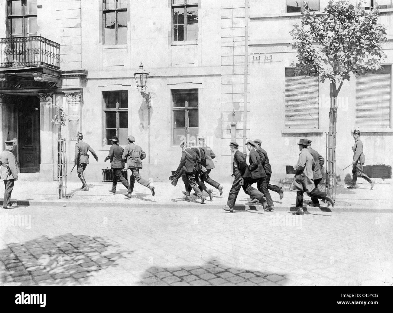 Kommunistischen Aufstand in Hamburg, 1923 Stockfoto