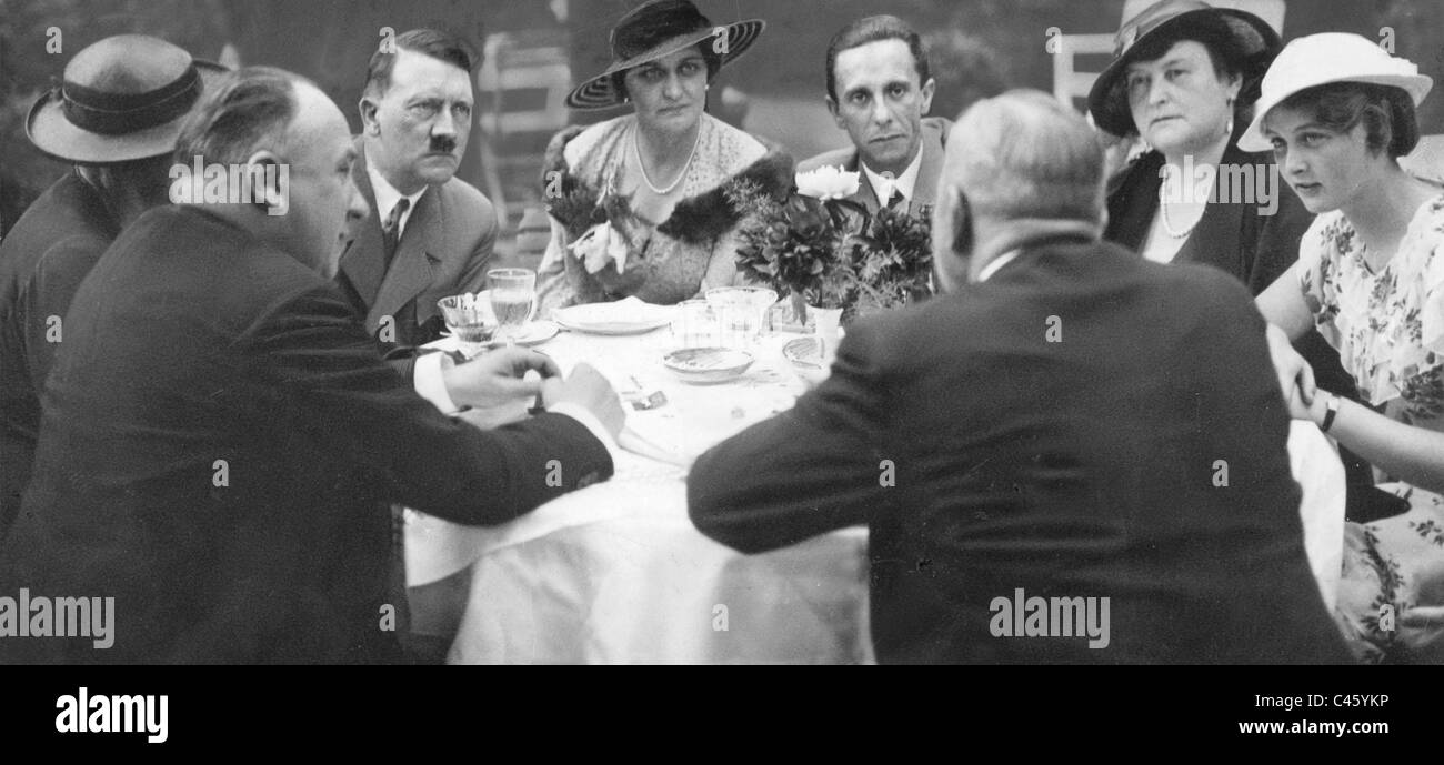 Presseempfang am Joseph Goebbels, 1937 Stockfoto