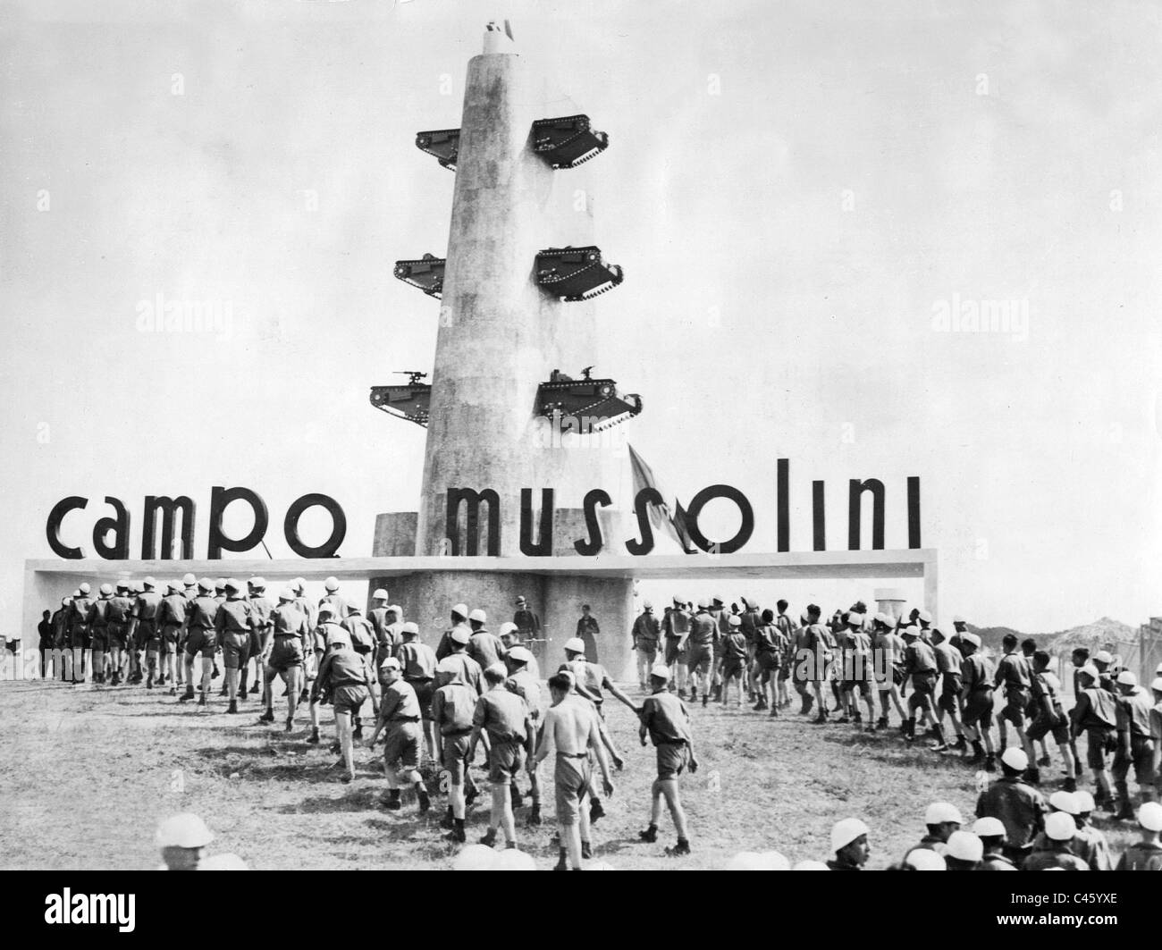 Mussolini-Lager in Italien, 1935 Stockfoto