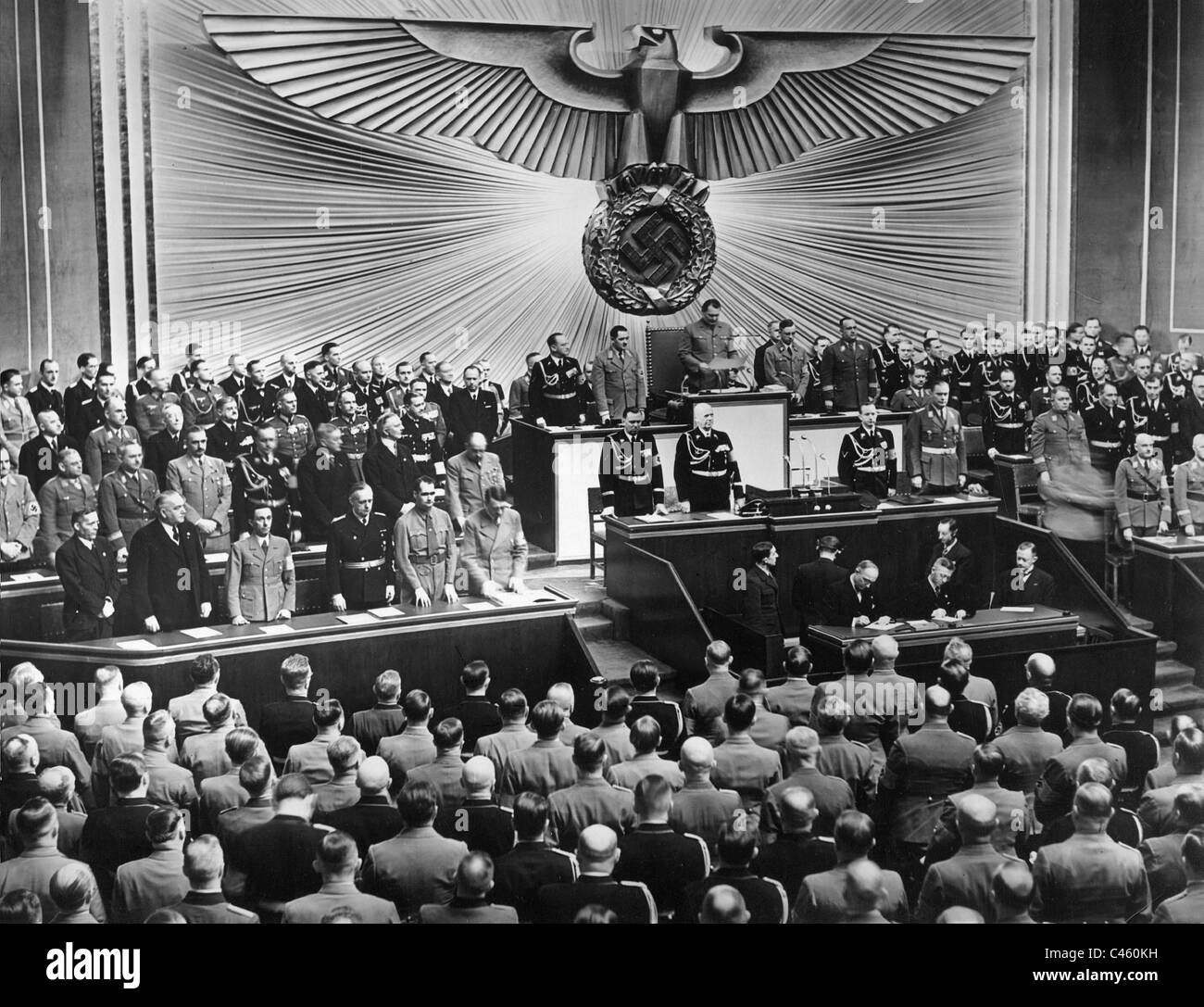 Reichstagssitzung am 30.1.1939 Stockfoto