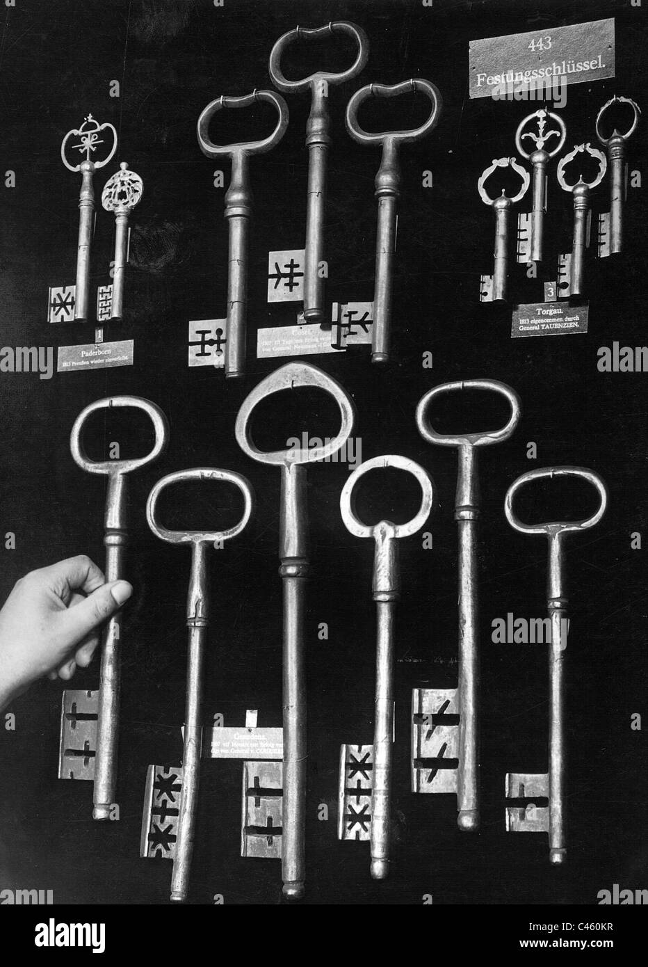 Türschlüssel, 1935 Stockfoto