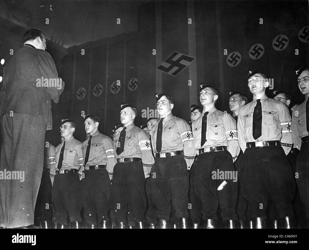 Mitglieder der nationalen sozialistischen Schüler Liga in Straßburg, 1941 Stockfoto