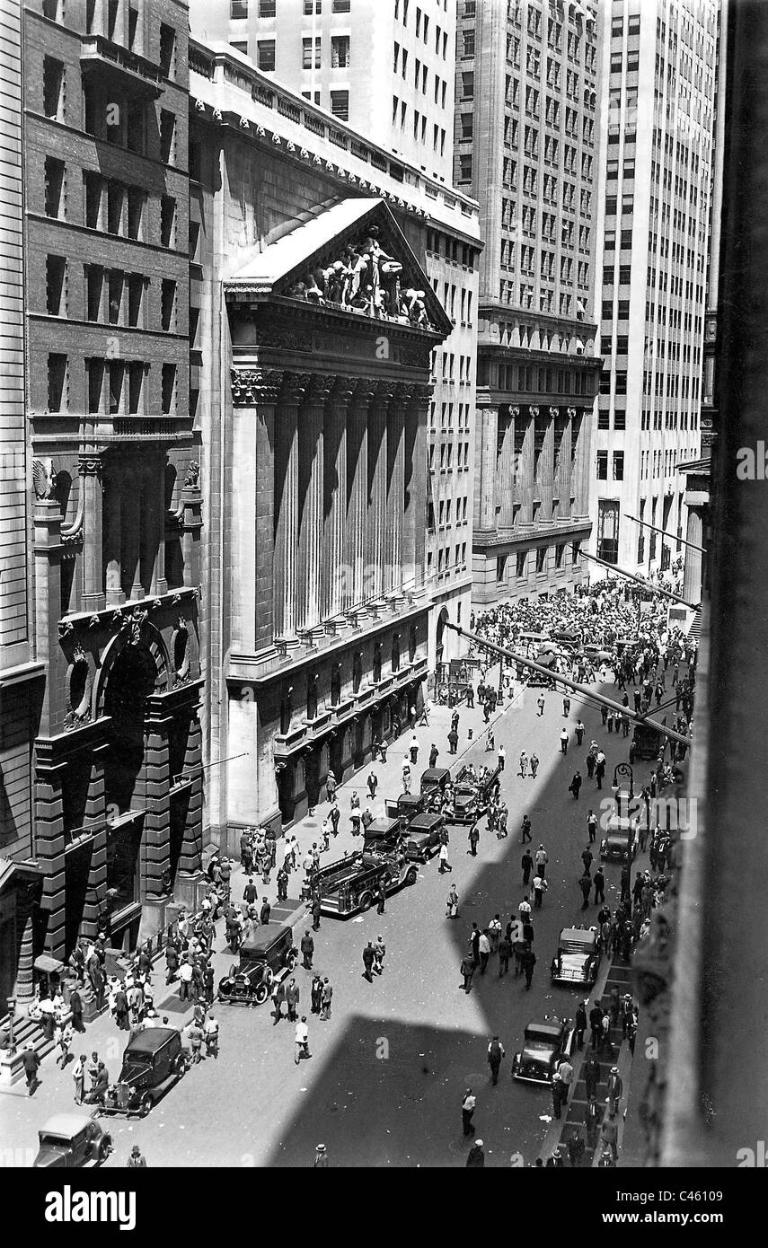 Die Börse in New York, 1933 Stockfoto