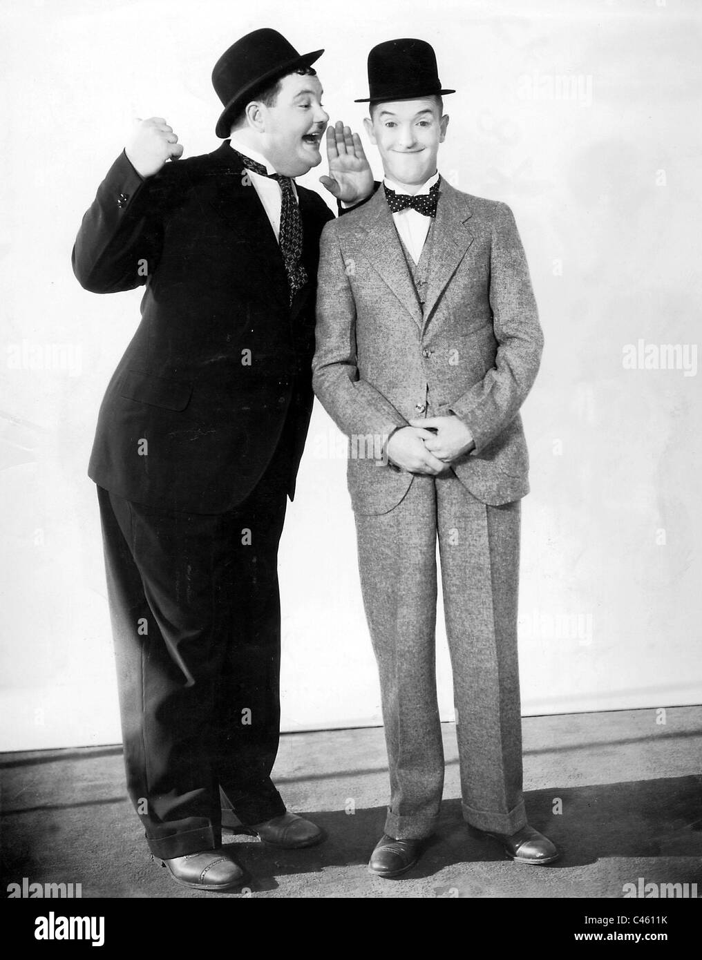 Oliver Hardy und Stan Laurel, 1930 Stockfoto