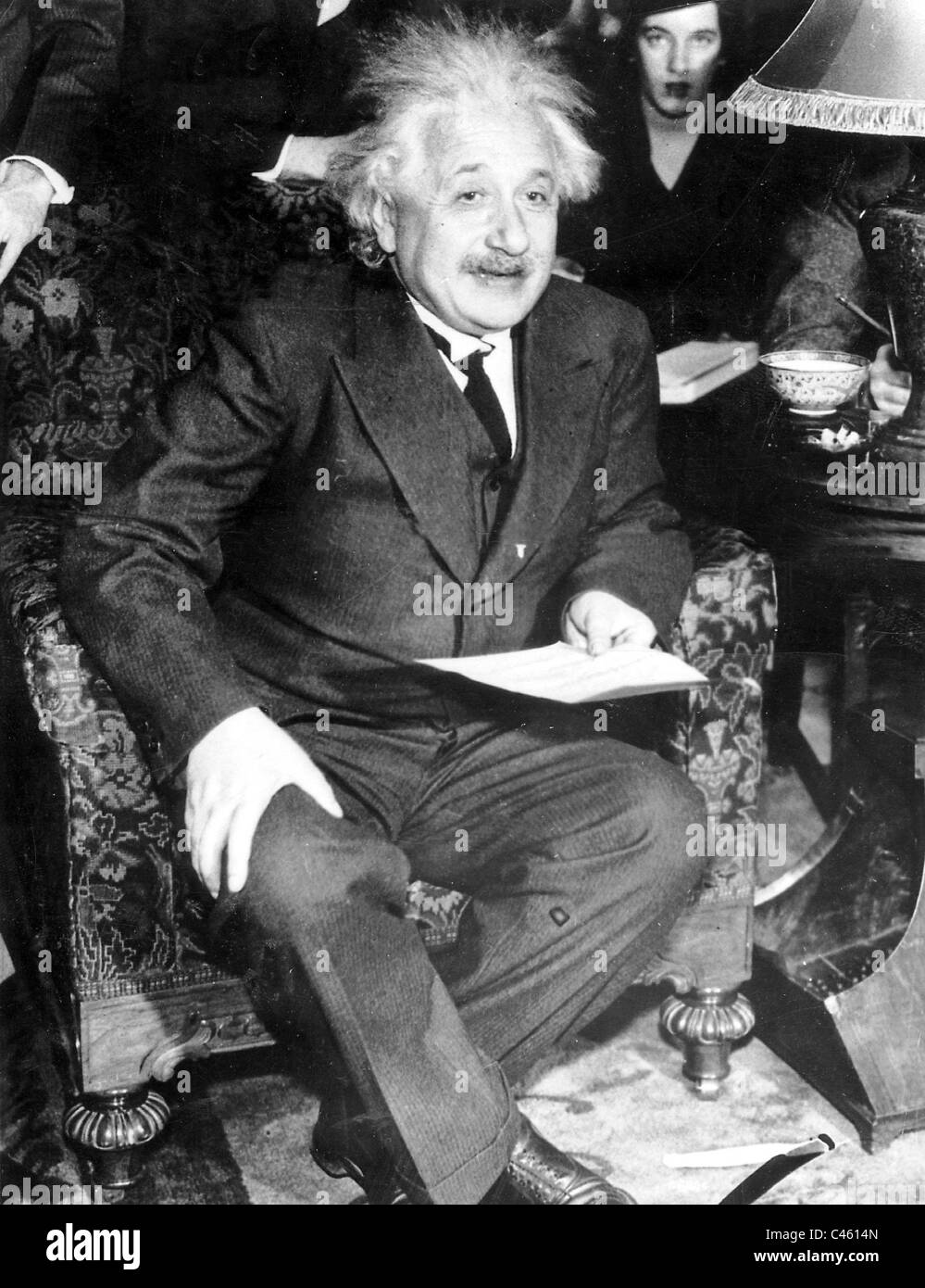 Albert Einstein, 1934 Stockfoto