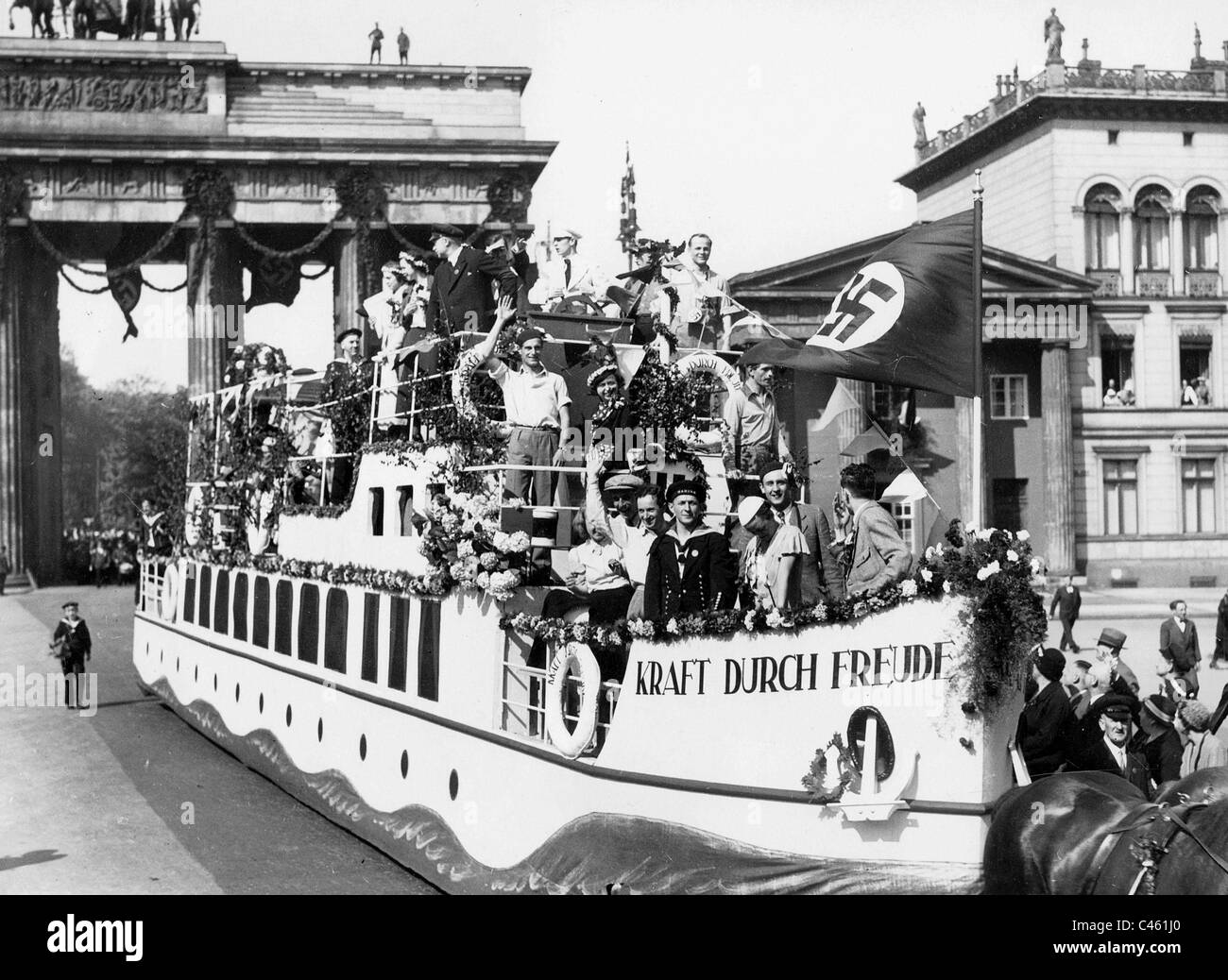 Nationalsozialismus: Parteien für die 1. Mai Stockfoto