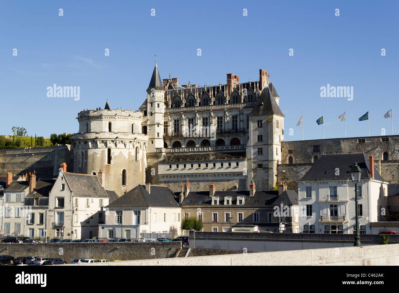 Historische Chateau d'Amboise, Amboise, Indre-et-Loire, Frankreich Stockfoto