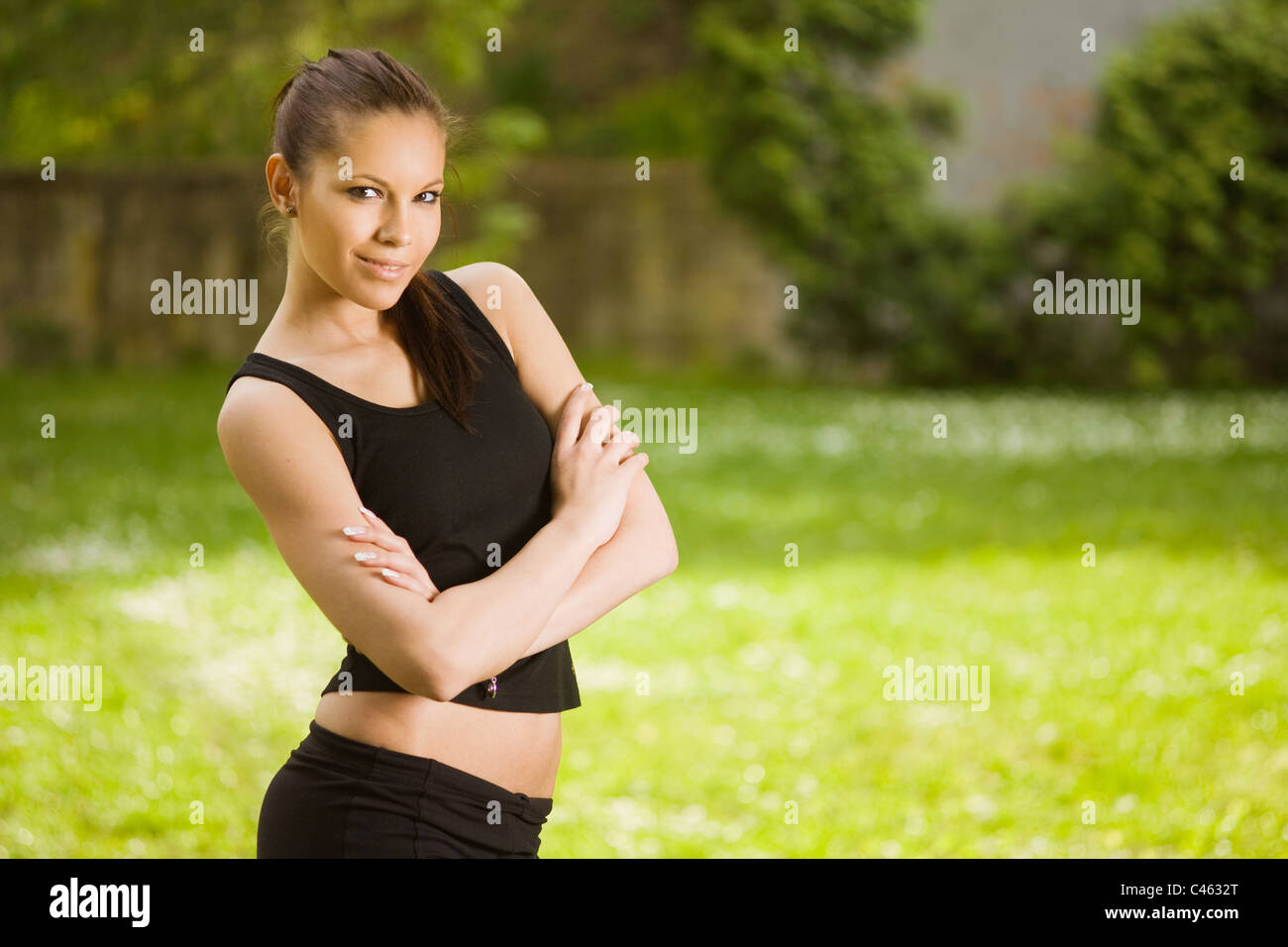 Skinny Black Teen Girl In Stockfotos und -bilder Kaufen - Alamy