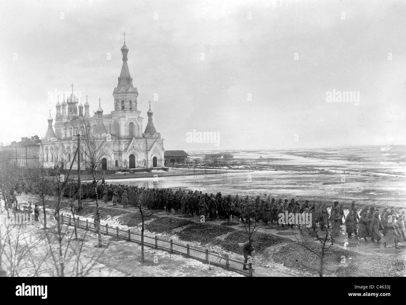 Russische Kriegsgefangene, 1915 Stockfoto