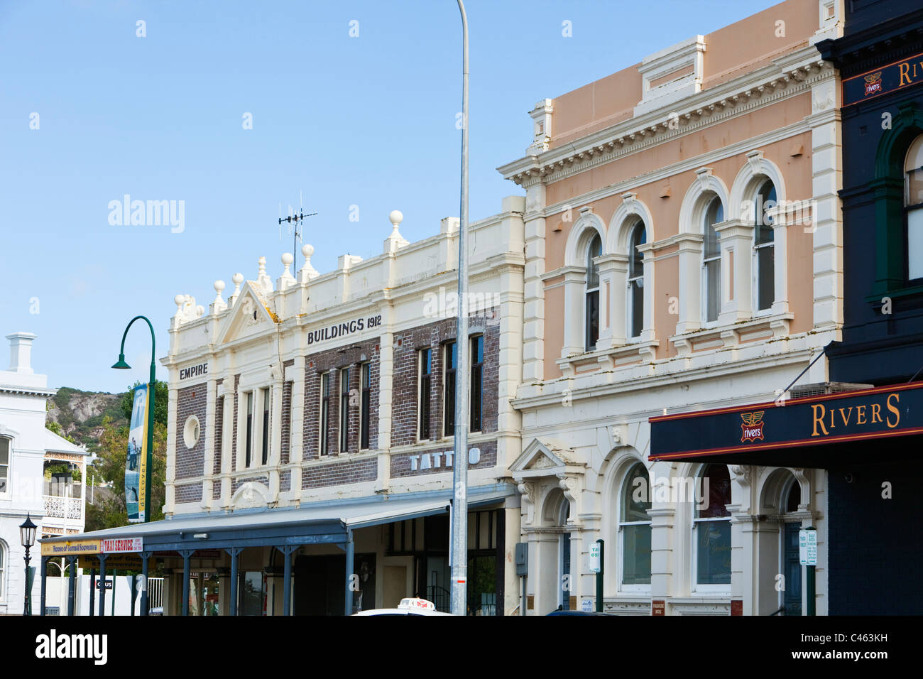 Kolonialbauten auf Stirling Terrasse. Albany, Western Australia, Australien Stockfoto