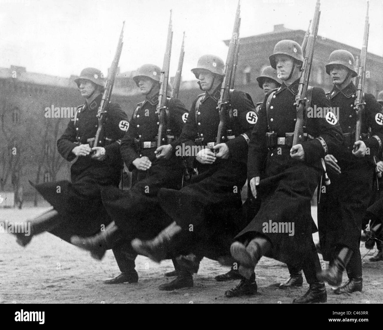 SS-Leibstandarte Adolf Hitler in der Kaserne im Jahre 1938 Stockfoto