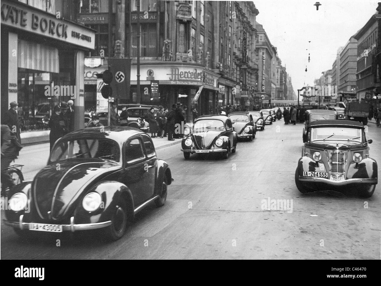 Volkswagen Propaganda-Parade in Berlin, 1939 Stockfoto