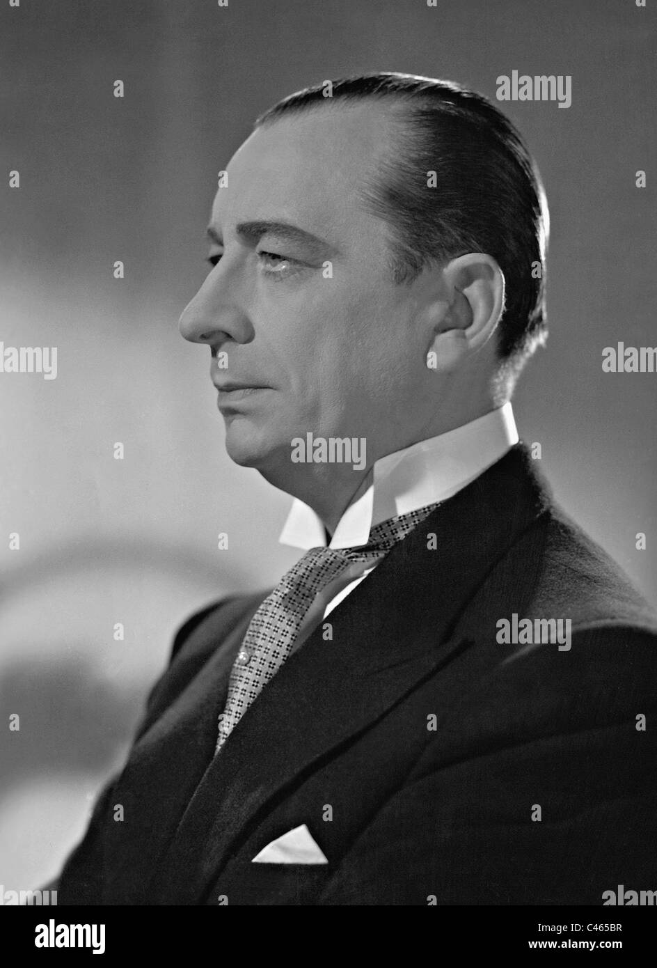 Curt Goetz in "Napoleon ist eine Allem Schuld', 1938 Stockfoto