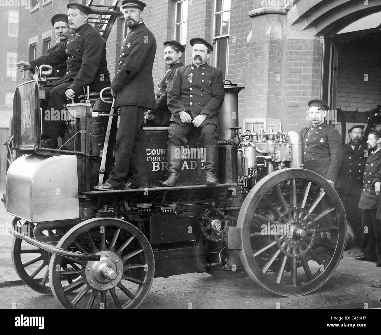 Feuerwehrauto die Londoner Feuerwehr Stockfoto