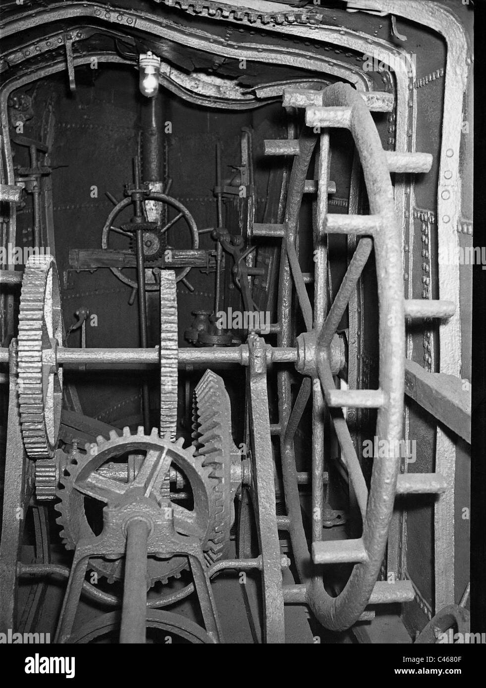 Innenansicht des Tauchers Feuer von Wilhelm Bauer Stockfoto