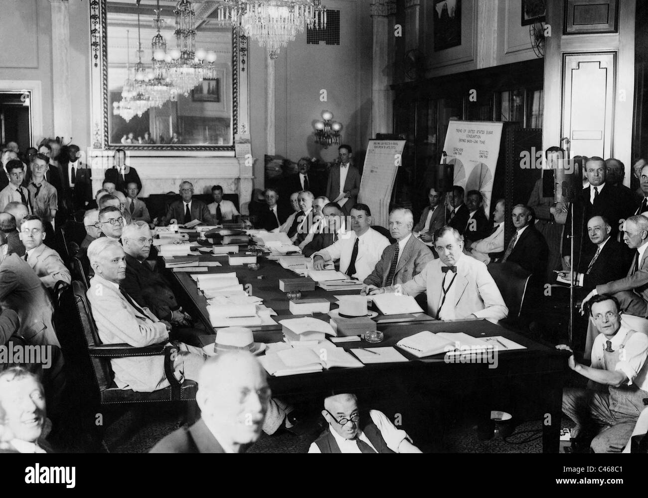 Mitglieder des Finanzausschusses des Senats, 1929 Stockfoto