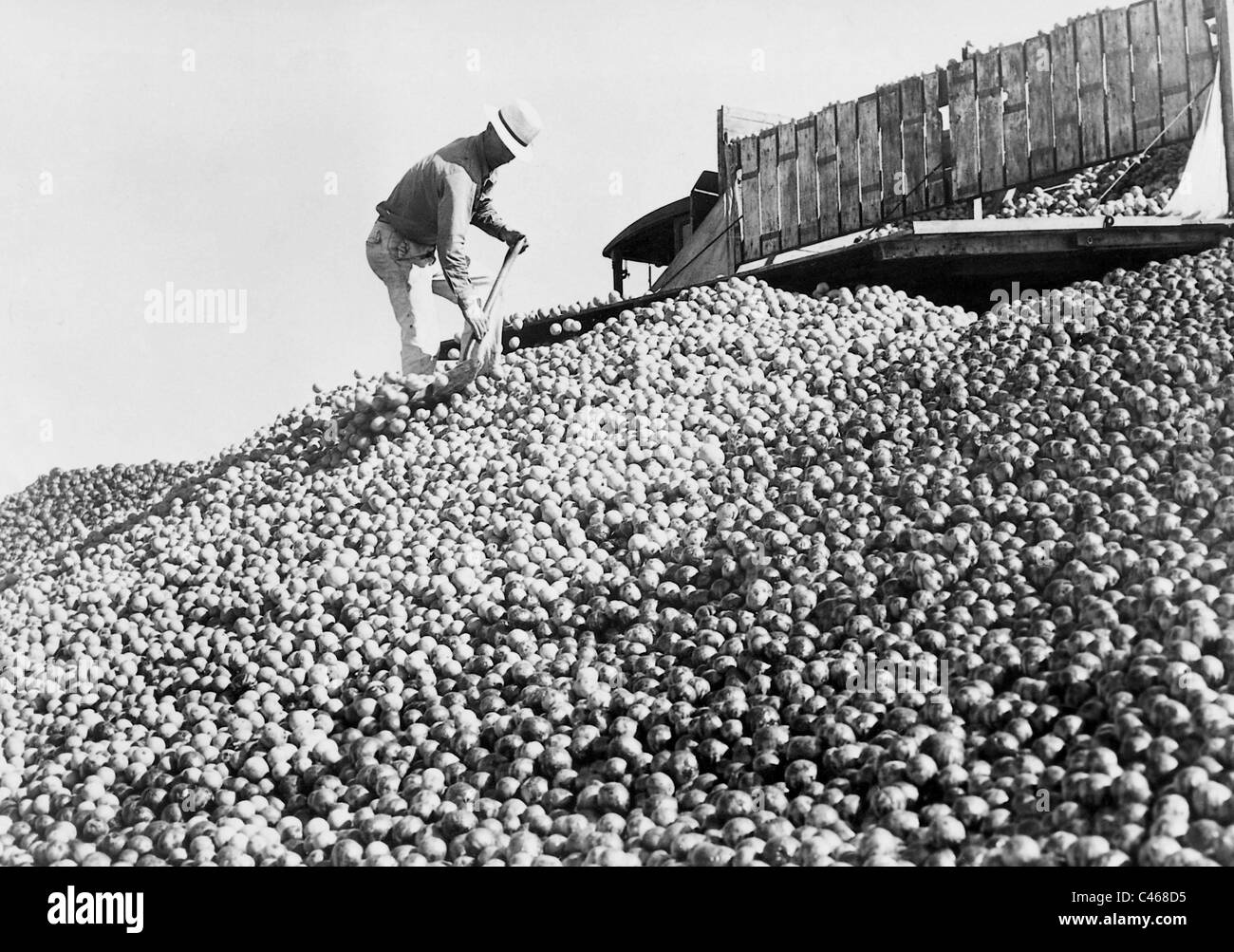 Essen Zerstörung während der großen Depression, 1938 Stockfoto