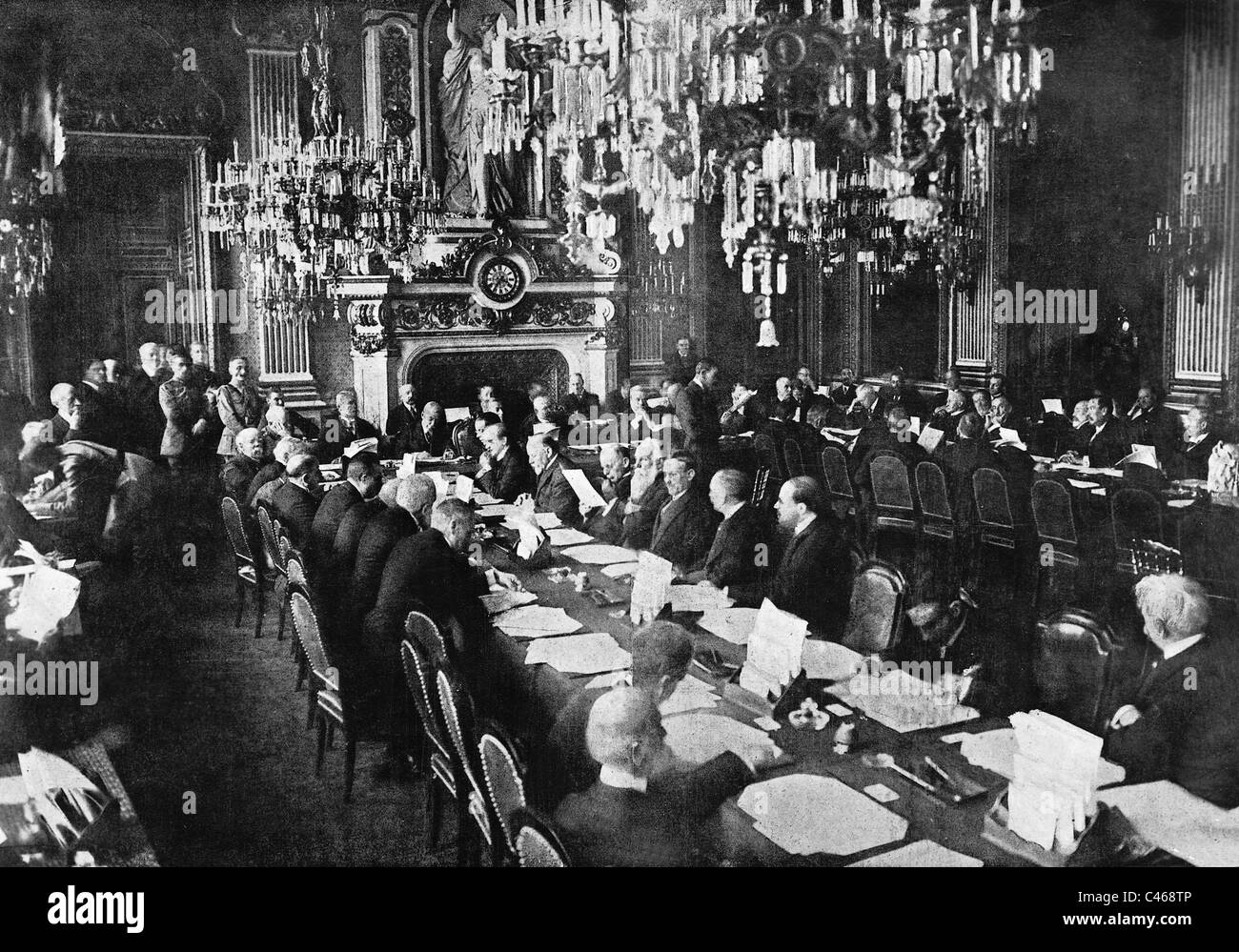 Konferenz der Alliierten in Paris, 1919 Stockfoto