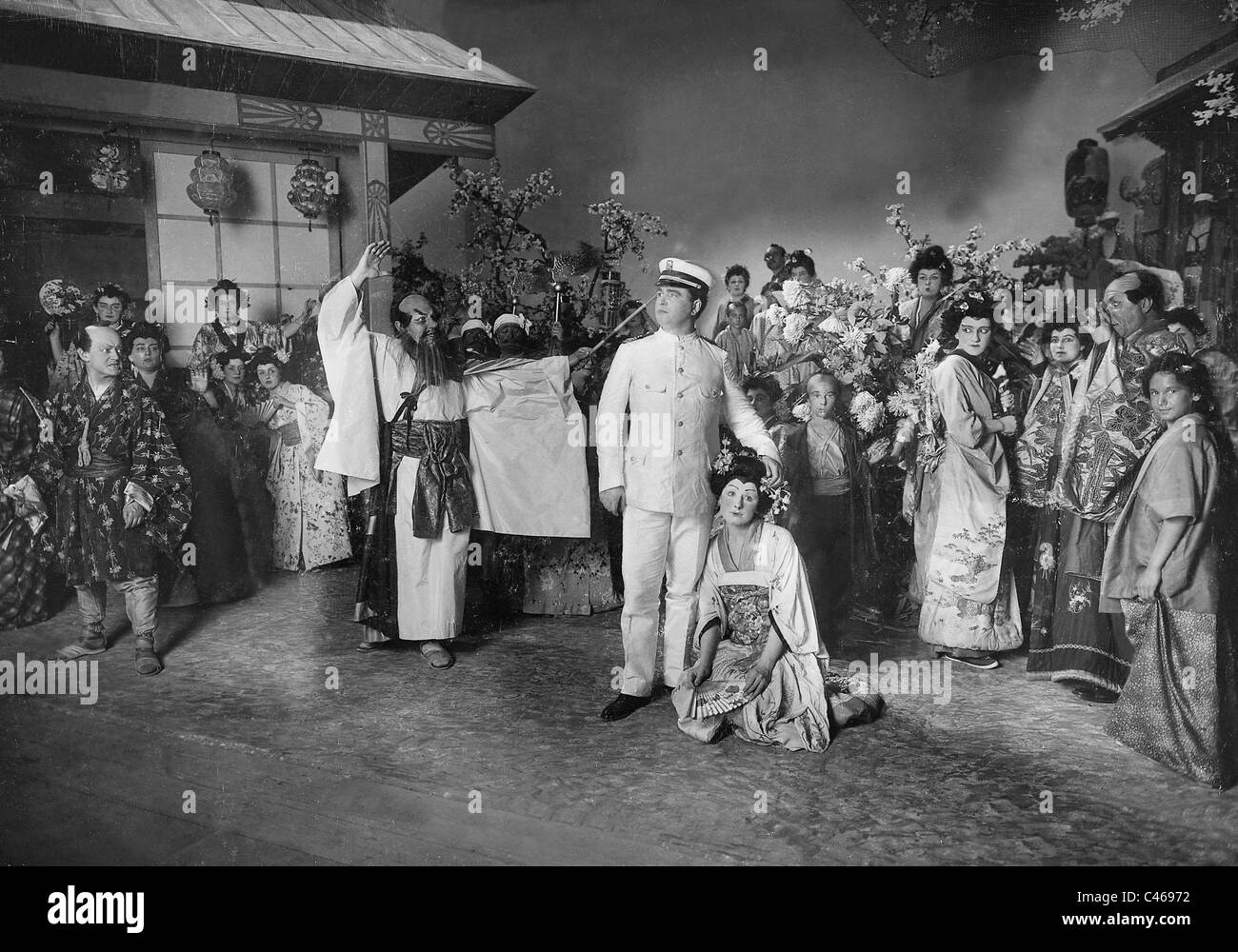 Aufführung der Oper "Madame Butterfly" in Berlin, 1907 Stockfoto